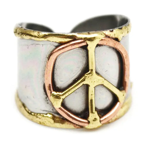 Mixed Metal Cuff Ring 012