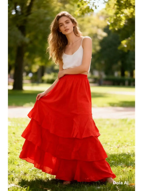 Linen Skirt 80420