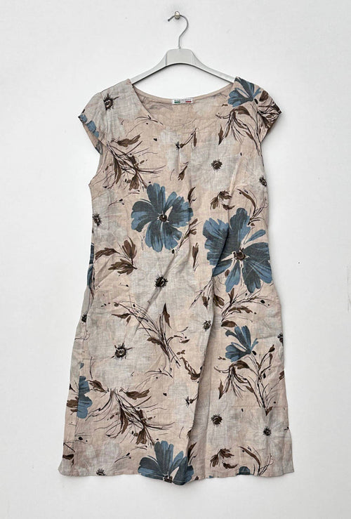 1992P Linen Floral Bloom Dress