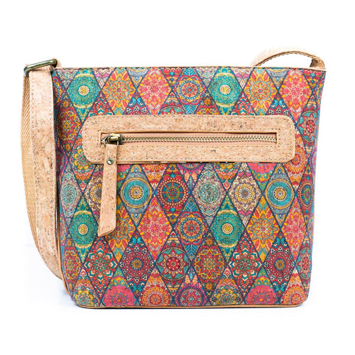 Cork Pattern Printed Crossbody Bag 2294