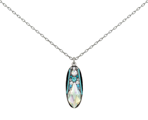 8911-Ice Diva Large Pendant Firefly Necklace