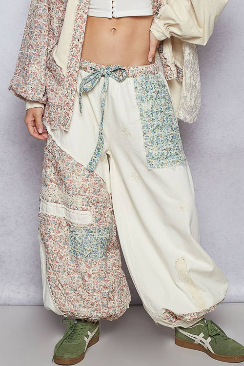 Floral Patchwork Joggers GWP31