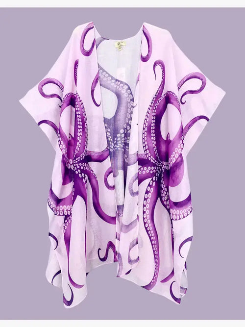 62798  Octopus Kimono Purple