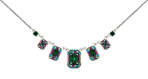 9086 EM Duchess Medium Necklace-Emerald