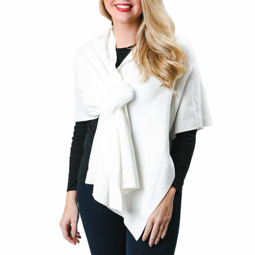 Katie Keyhole Wrap with Faux Fur Loop