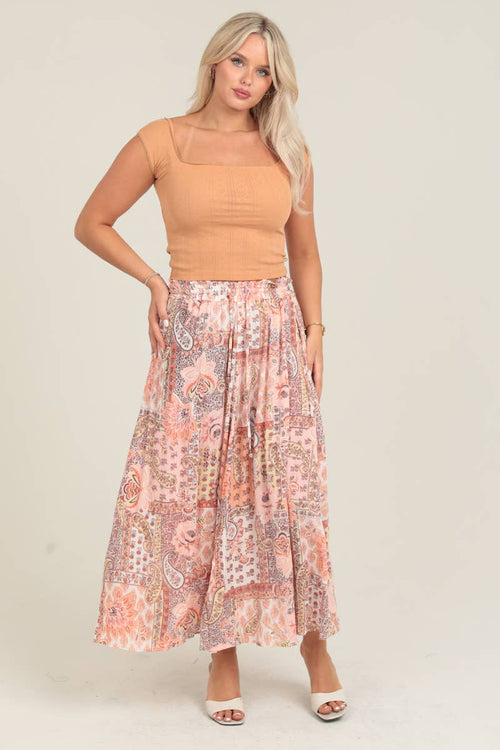 B6B42-W909 Maxi Skirt