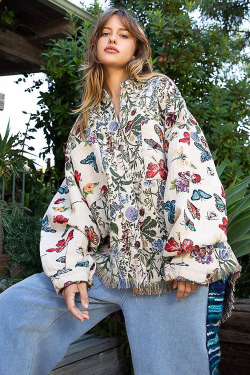 Oversized Vintage Shacket SMT1165K