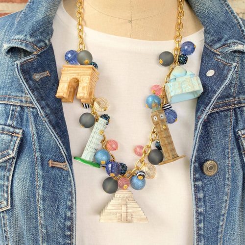 World Traveler Charm Necklace