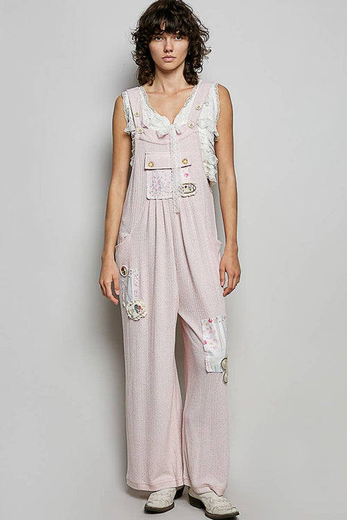 SMP660 Patchwork Overalls