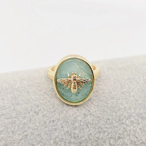 Natural Stone Bee Ring - 55753