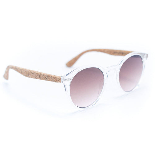 Women's Cork Sunglasses with UV Protection Lenses