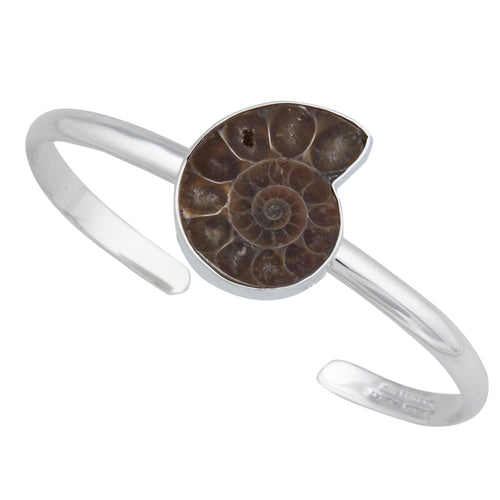 Sterling Silver Ammonite Mini Cuff