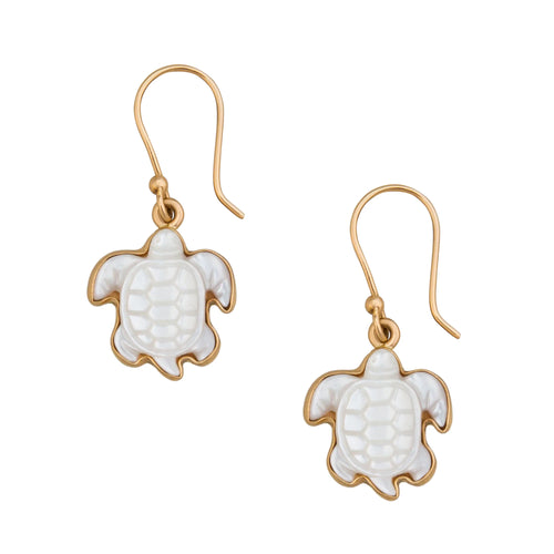 EARRING SEA TURTLE MOTHER OF PEARL