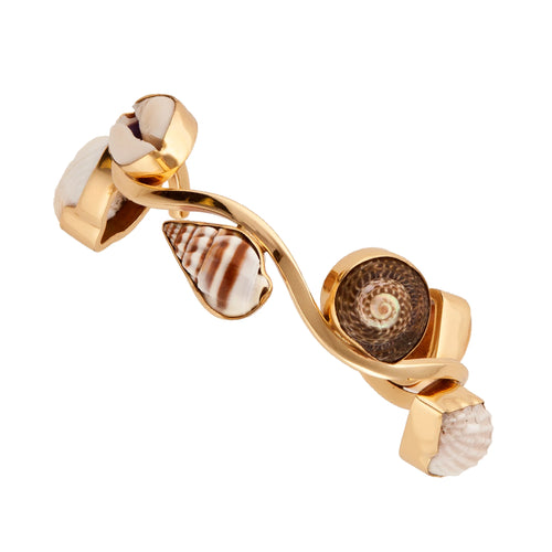 Alchemia Multi-Shell Wave Cuff | Charles Albert Jewelry