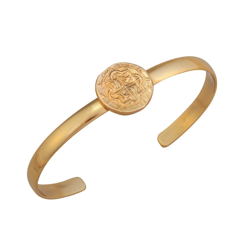 AB-6470  Alchemia Replica Spanish Coin Mini Cuff