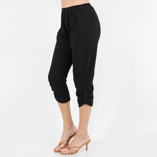 Becky Legging Capris 100% Cotton Gauze