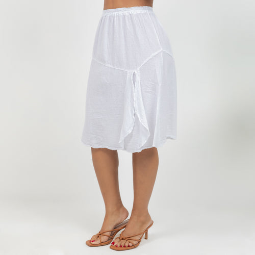 New Hannah - Lovely Knee Length Skirt 100% Cotton Gauze