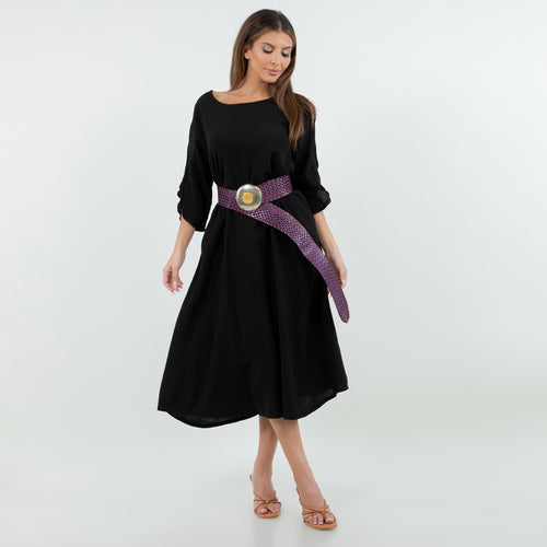 Eva Peek-a-Boo Sleeve Dress