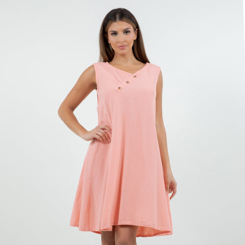 Hailey Dress 100% Cotton Gauze