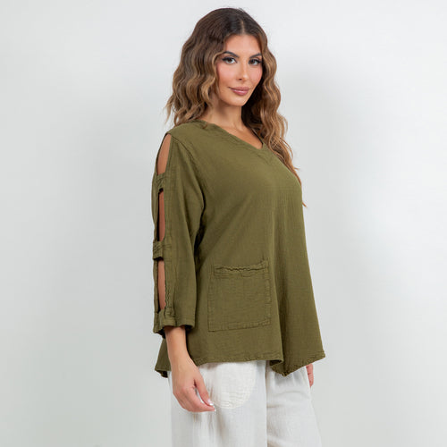 Melanie Top 100% Cotton Gauze