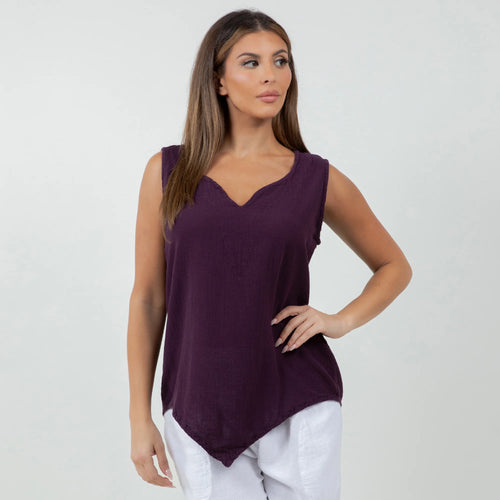 Nancy Top - Favorite Tank Top 100% Cotton Gauze