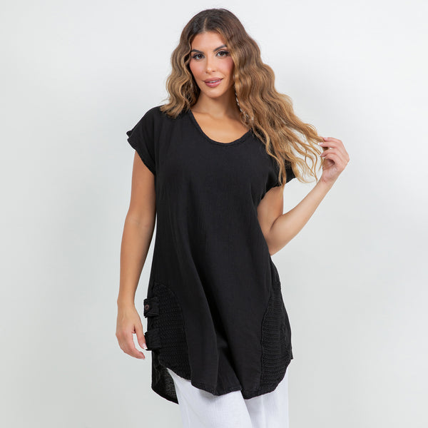 Robin Tunic Style Cap Sleeve Top *