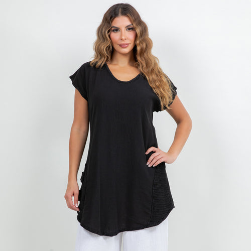Robin Tunic Style Cap Sleeve Top