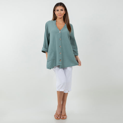 Tammy- Jacket/Top for every Occasion 100% Cotton Gauze