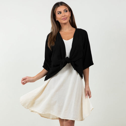 Marianne Cotton Gauze Bolero Jacket