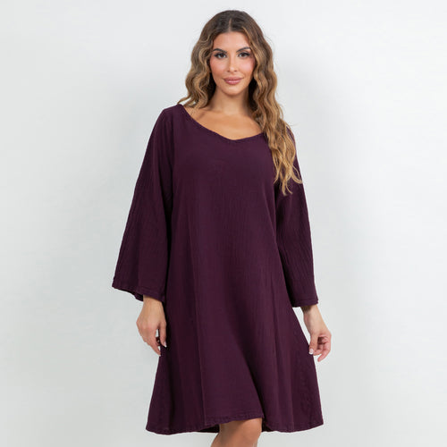 Sheila Flared Sleeve Tunic Long Top/Dress Sale Colors!!