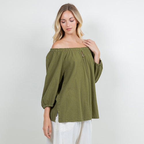Presley Top 100% Cotton Gauze OSFM Sale