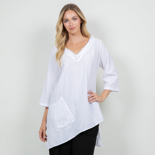 Zoe Top - Looser Fitting Comfort 100% Cotton Gauze - New Colors!