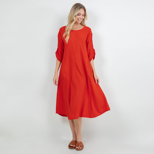Eva Cold Shoulder Sleeve Dress SALE!