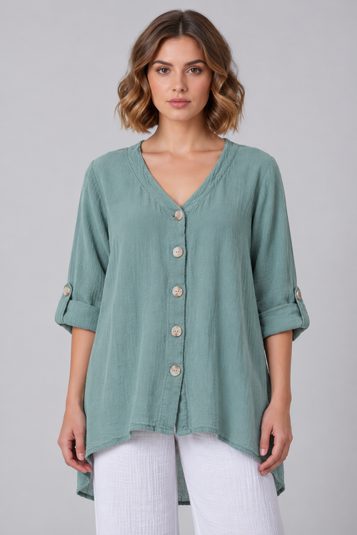 Petunia Cotton Gauze Top