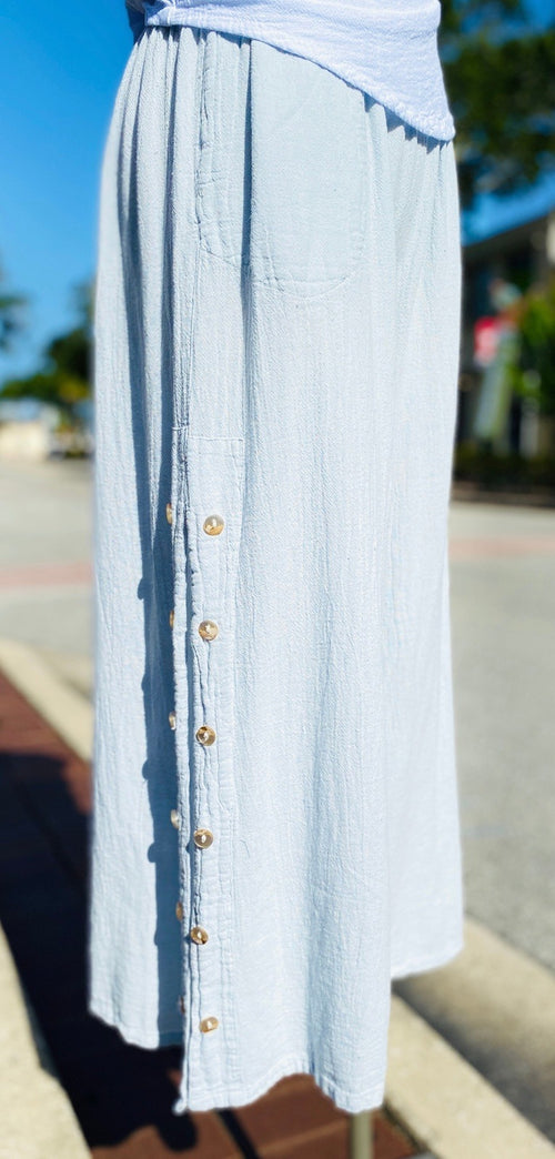 Rickie Closed Button-Detailed Capri Pants - SALE Colors!