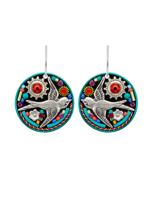 E393 - MC Paloma Round Earrings-Multicolor