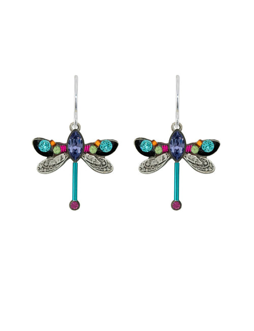 E431-TZ Dragonfly Earring-Tanzanite