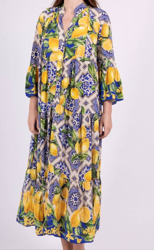 Lemon Viscose 10681 Dress Sale!