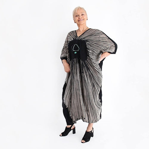 Sylca Bursting Brushstrokes Caftan - Now on Sale! OSFM