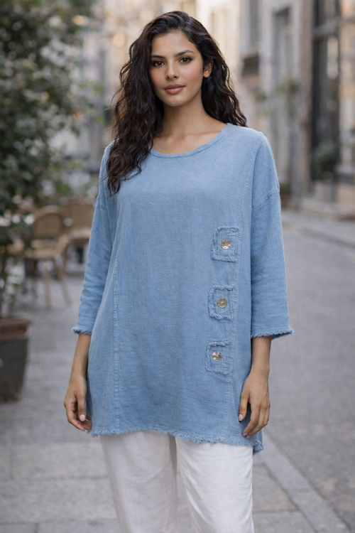 New Judy B Cotton Gauze Top