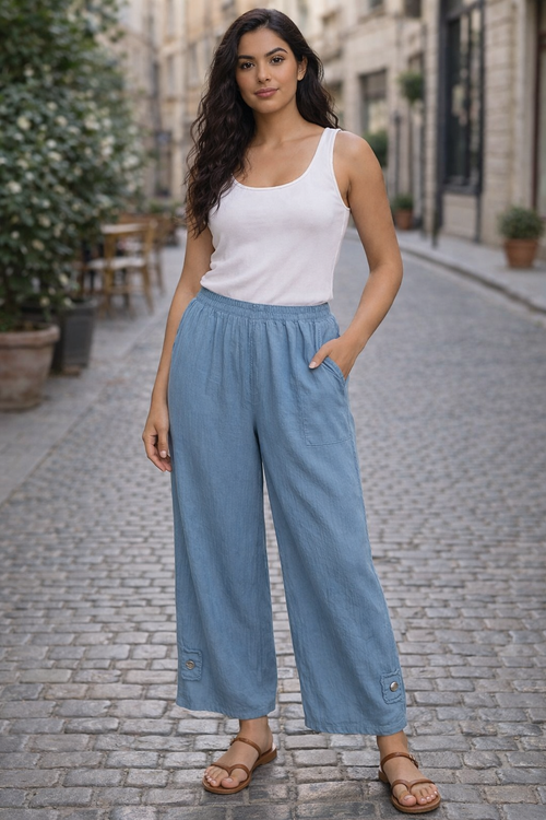Macy Cotton Gauze Pant