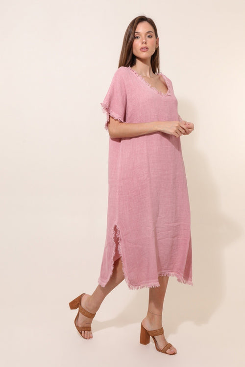 9825 Cotton Linen Dress