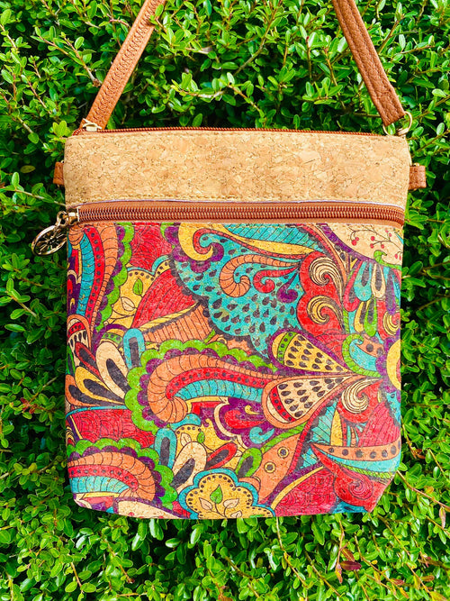 Crossbody Vertical Cork Bag Sale