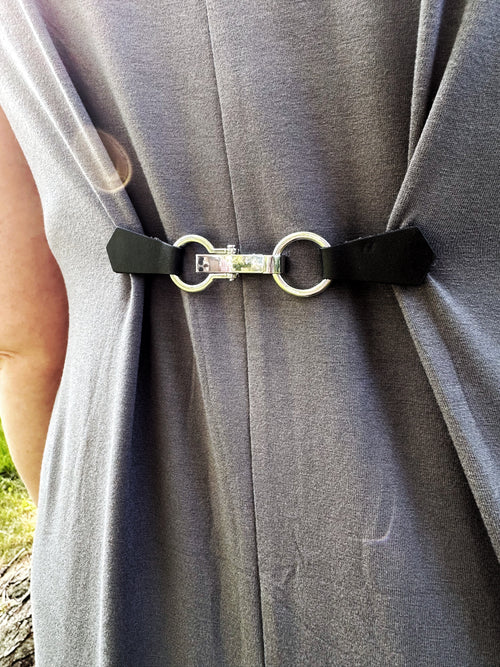 Buckle Leather Cinch Clip