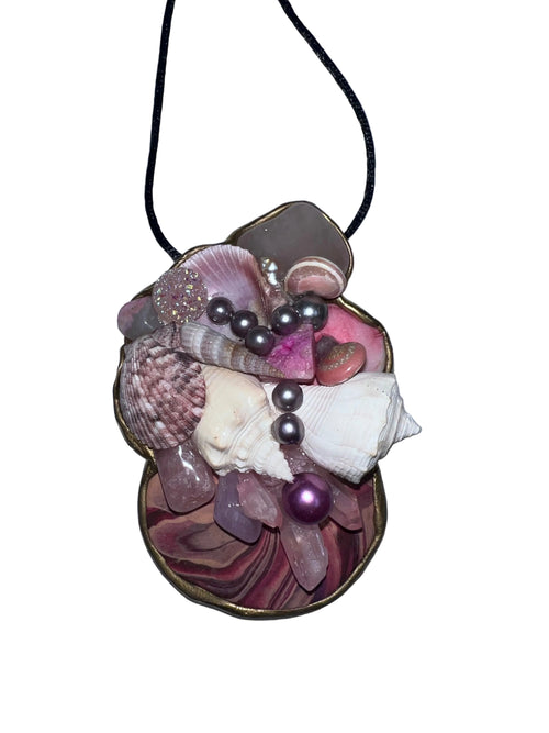 Pink Florida Shell Necklace