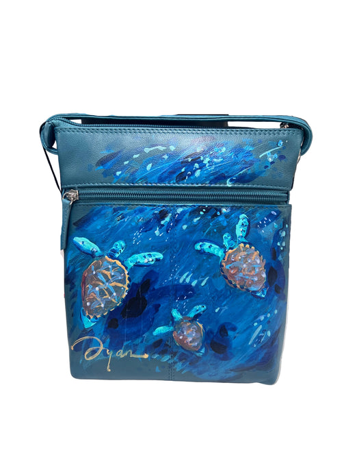 Current Turtles Hand Painted Purse