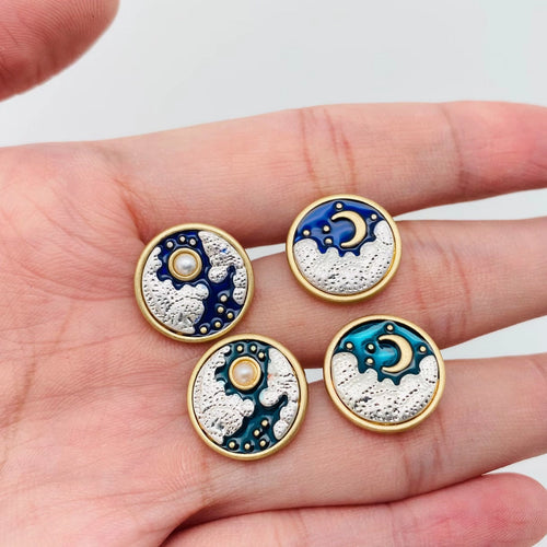 Moon Sun and Stars Earrings 52719