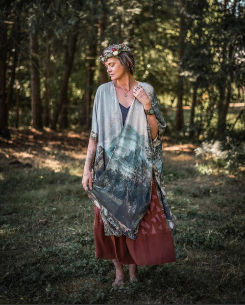 Castles In The Air Bohemian Bamboo Starduster Kimono