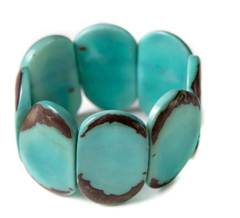 Carved Disc Tagua Bracelet