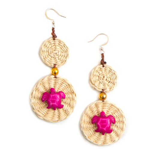Tagua Penny Earrings